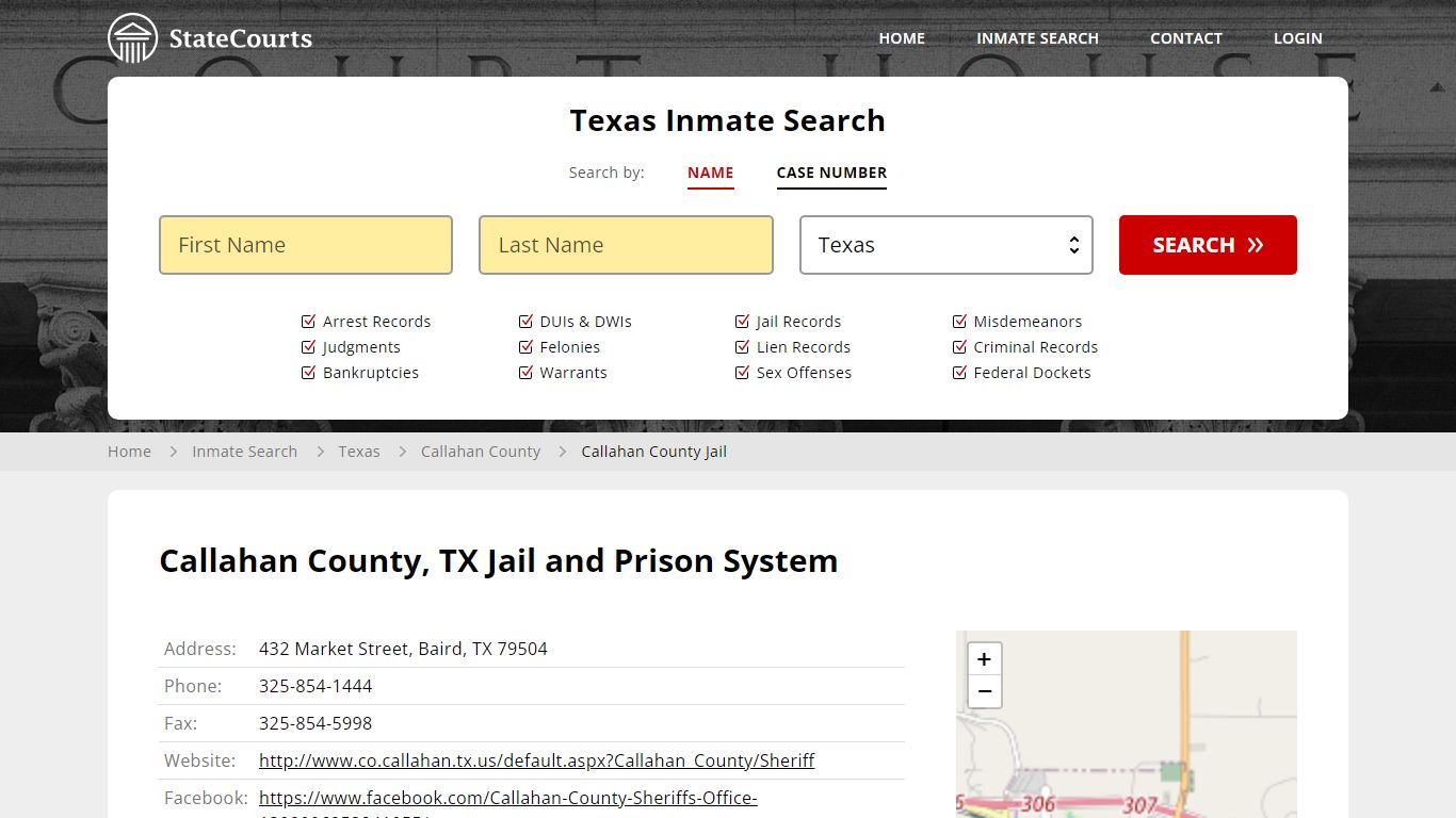 Callahan County Jail Inmate Records Search, Texas - StateCourts